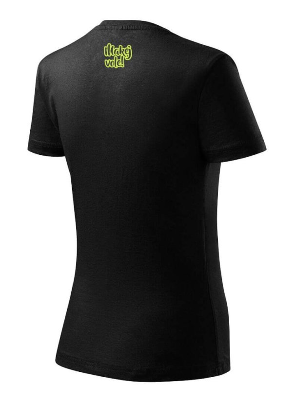 Dámské tričko Eat, Sleep, Makej vole!, Repeat - černé/bavlna - Velikost: XL